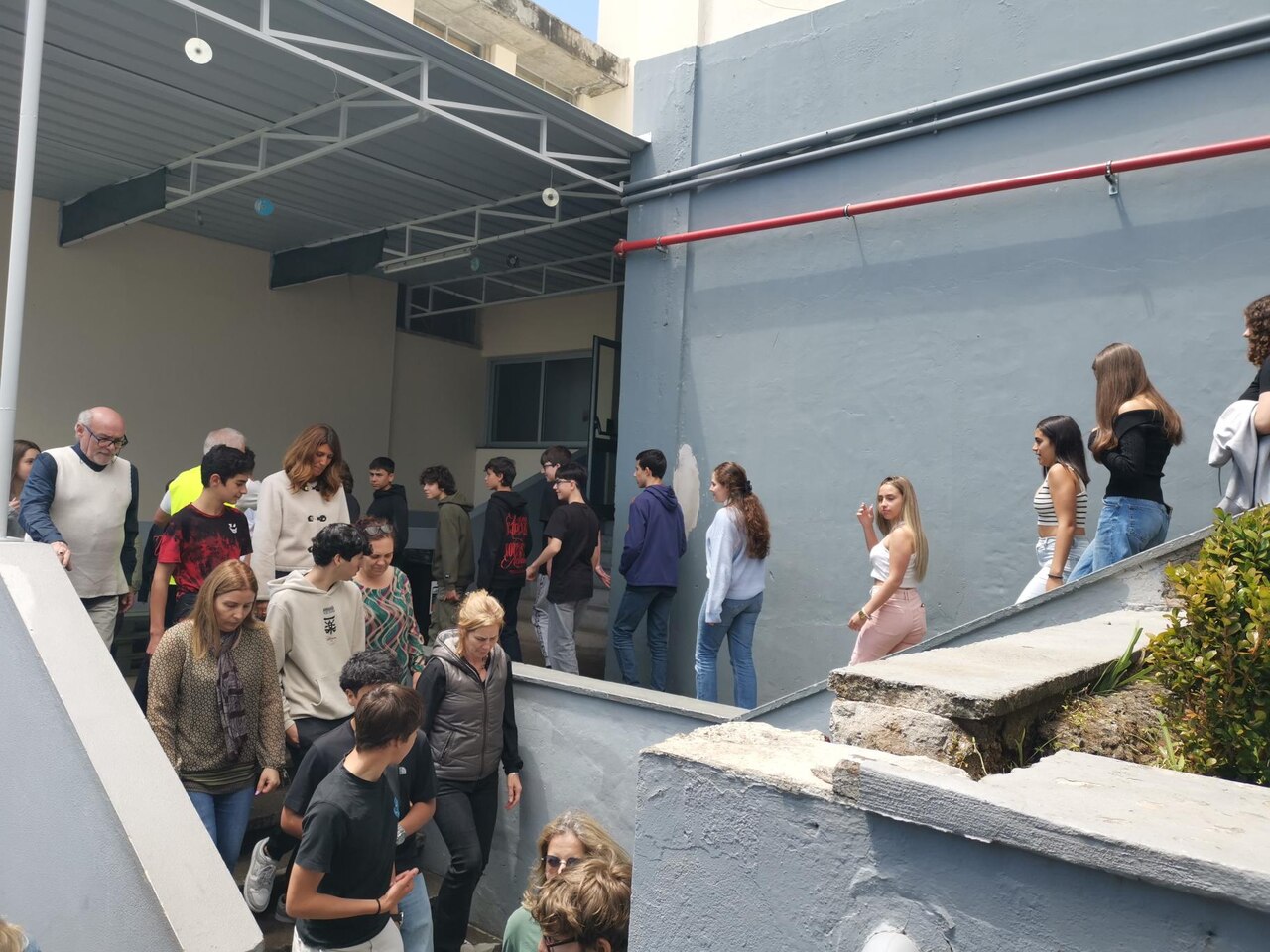 Exercício geral de incêndio