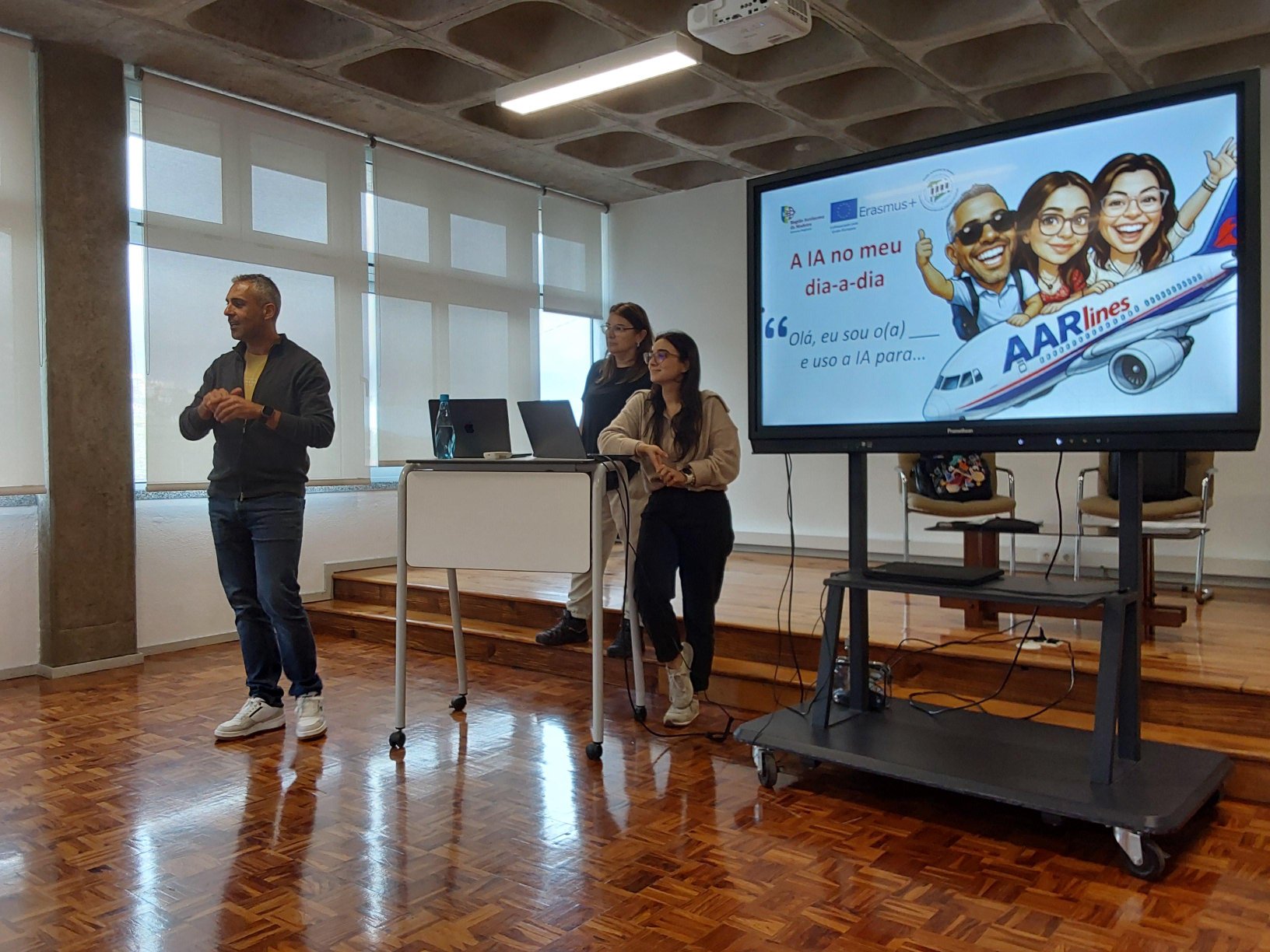 Sessão de disseminação do curso Erasmus+ 