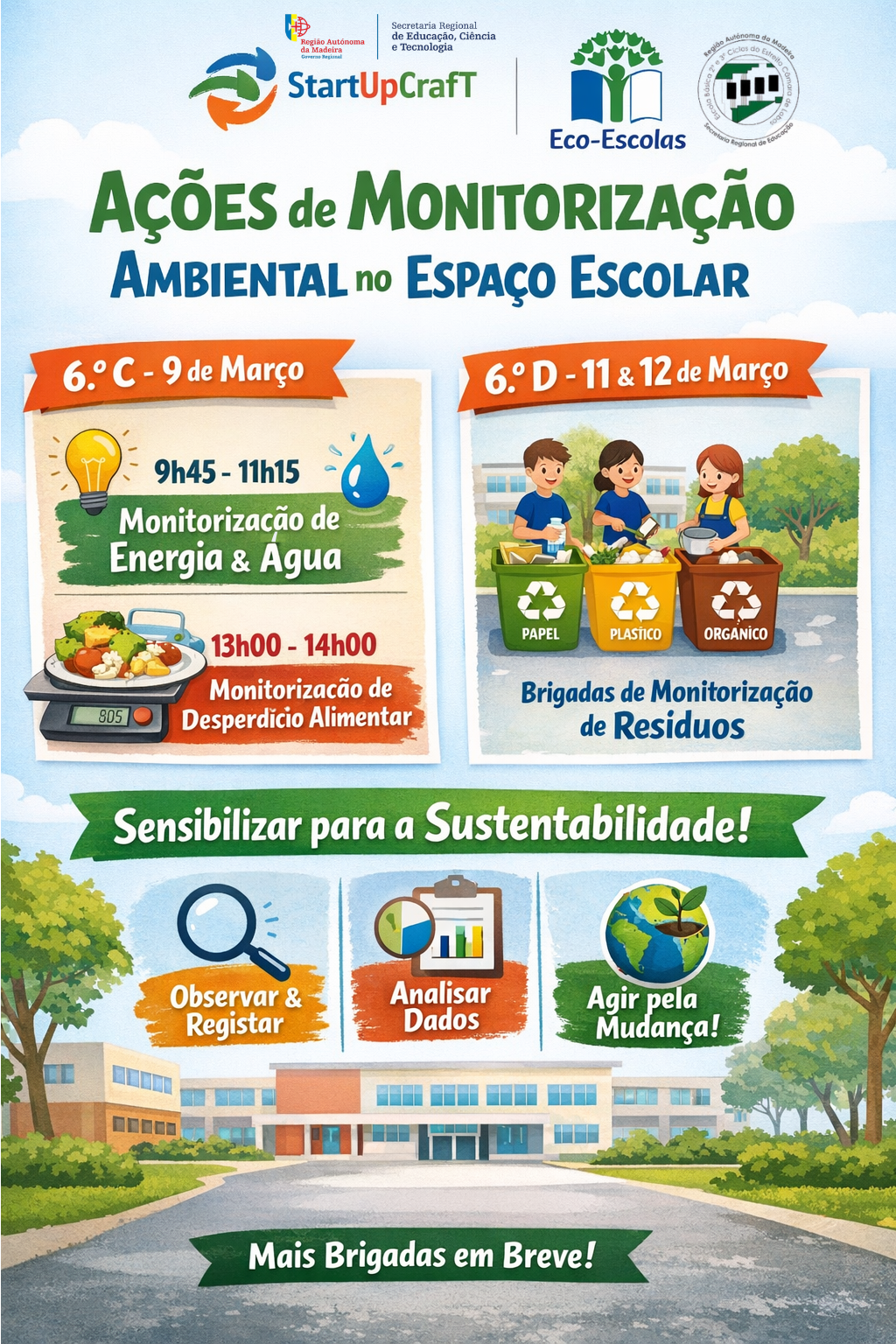 Monitorização ambiental no espaço escolar